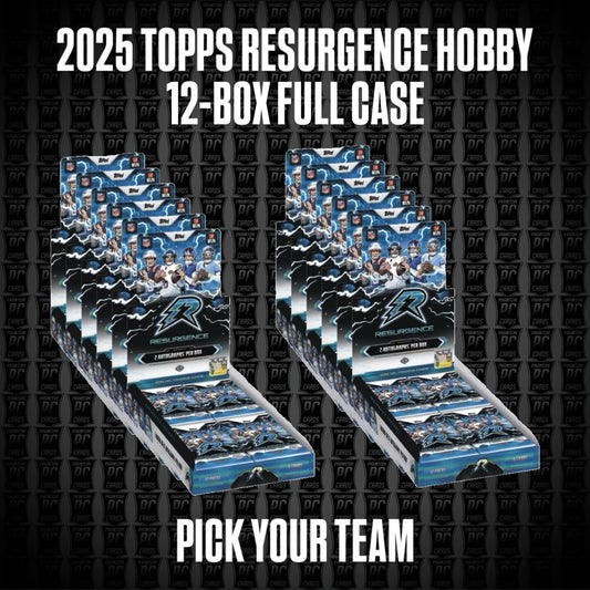 12-Box CASE 2025 Topps Resurgence HOBBY Football Break - Pick Your Team (Sunday 8/2/26)