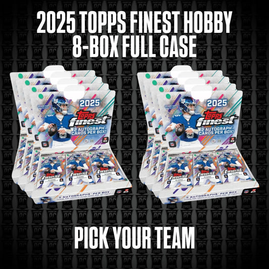 8-Box CASE 2025 Topps Finest HOBBY Football Break - Pick Your Team (THURSDAY 6.11.26)