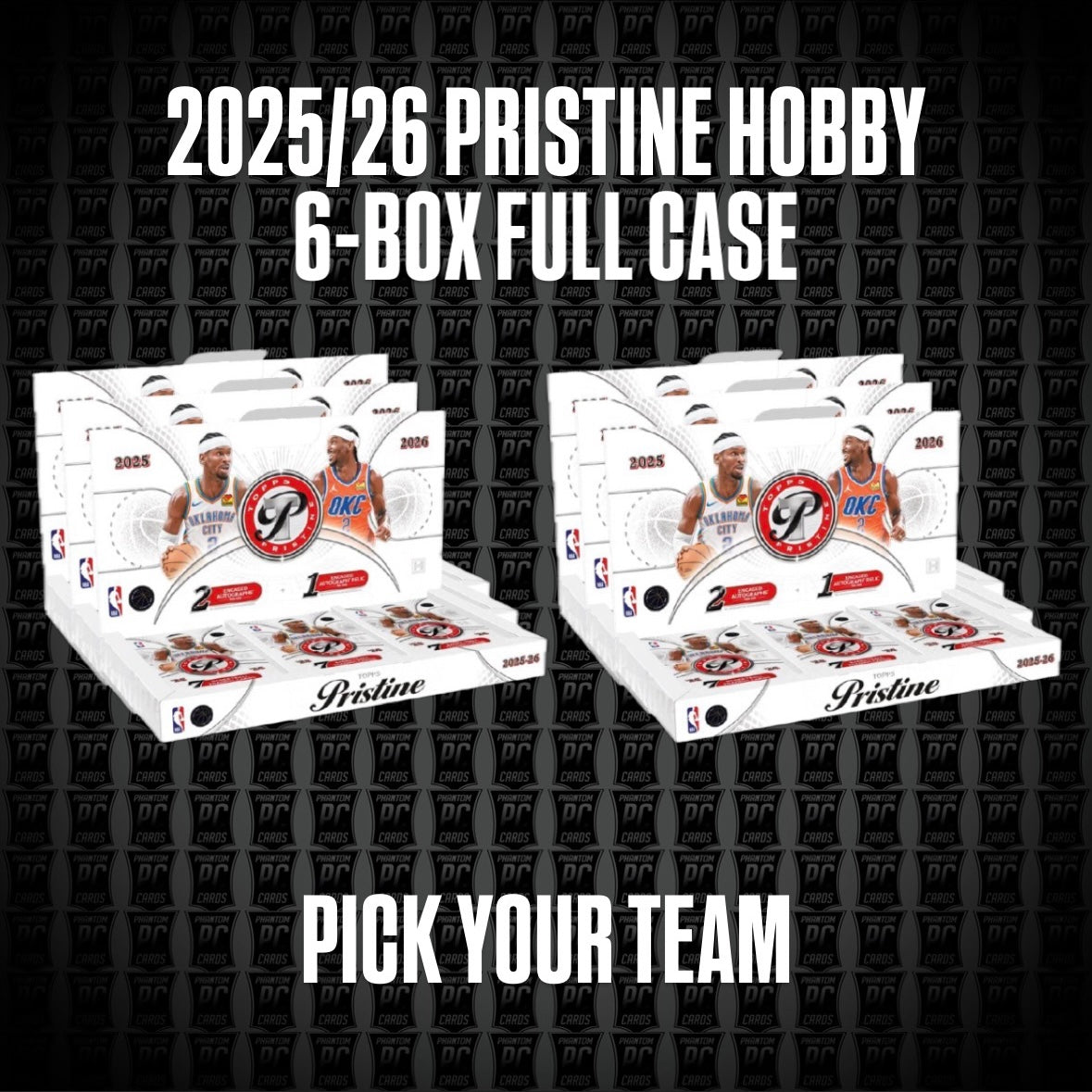 *NEW* 6-Box CASE 2025 Topps Pristine Hobby Basketball Break - Pick Your Team (Sunday 10/4/26)