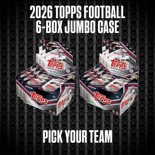 6-Box CASE 2026 Topps JUMBO Football Break - Pick Your Team (Sunday 10/4/26)